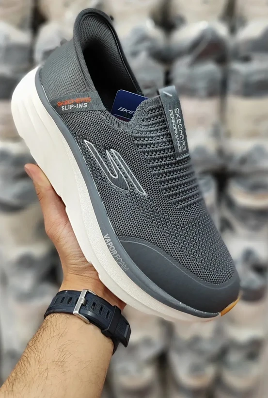 1780905217_3213816417 کتونی اسکیچرز اسلیپ طوسی سایز 40 تا 45 Skechers Slip-ins Max Cushioning - Image 1