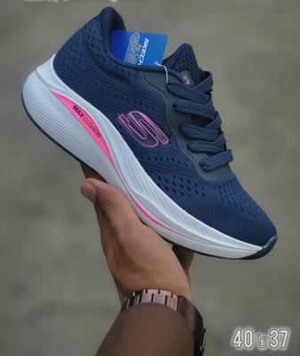 1783497533_6324142289 کتونی اسکیچرز سرمه ای سرخابی سایز 37 تا 40 SKECHERS - تصویر 1