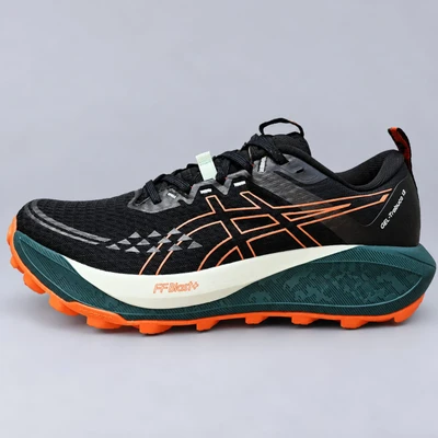 1790593070_318203041 کتونی تریل مشکی سبز نارنجی ترابوکو 13 سایز 41 تا 45 ASICS TRABUCO 13 TRAIL - تصویر 1